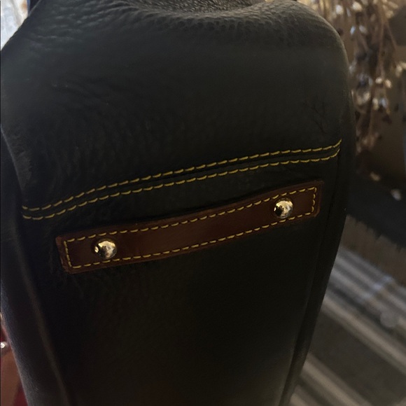 Dooney & Bourke Black and Brown Leather Bag - Picture 7 of 9